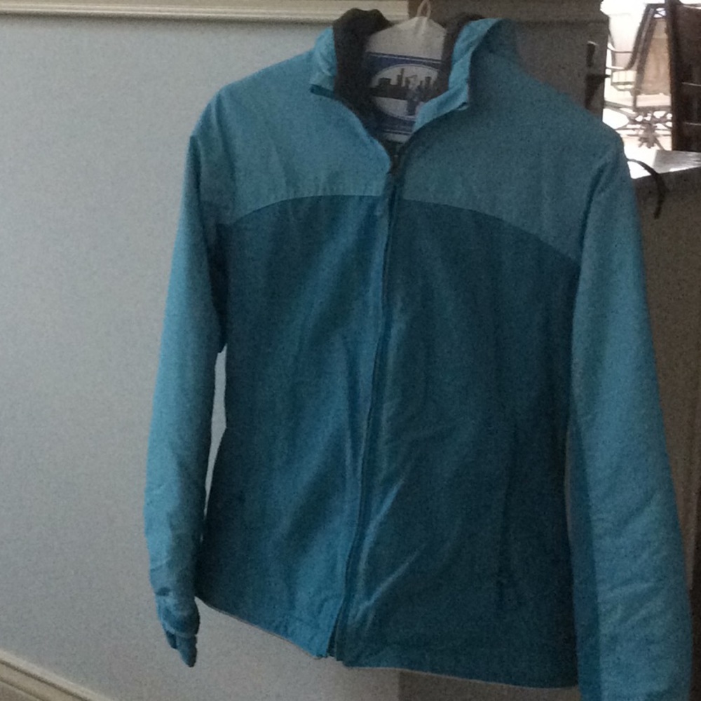 Lands End girls hooded; fleece lined coat